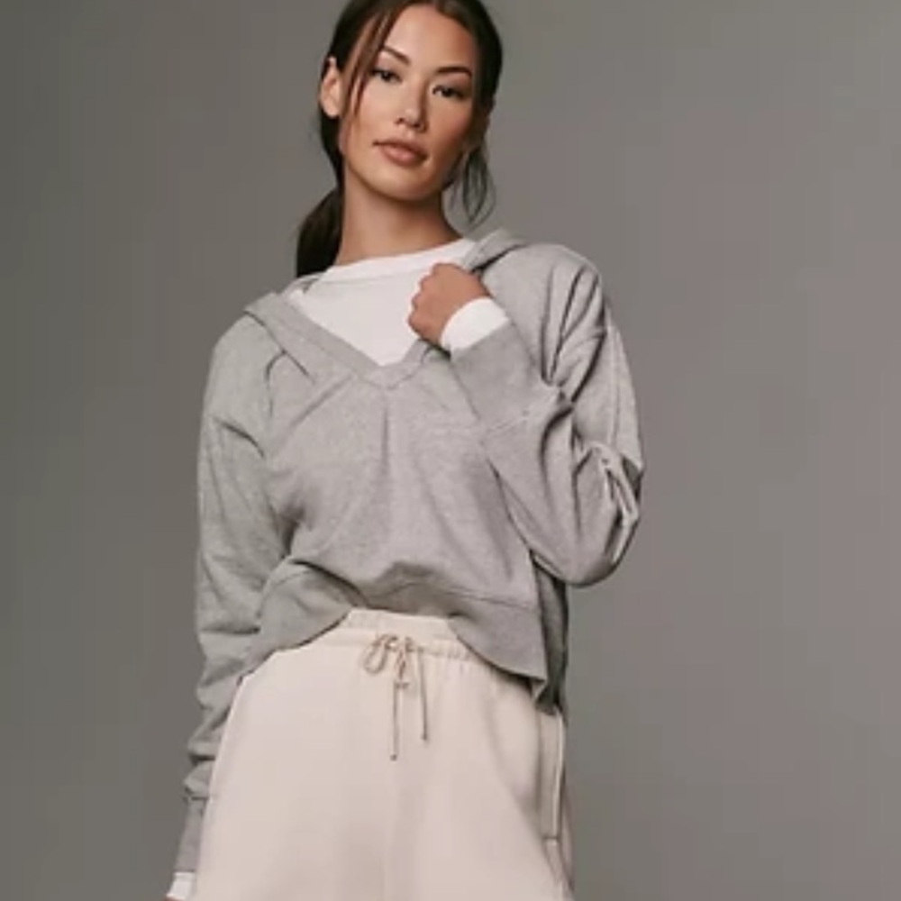 Anthropologie Daily Practice Cropped Sweatshirt